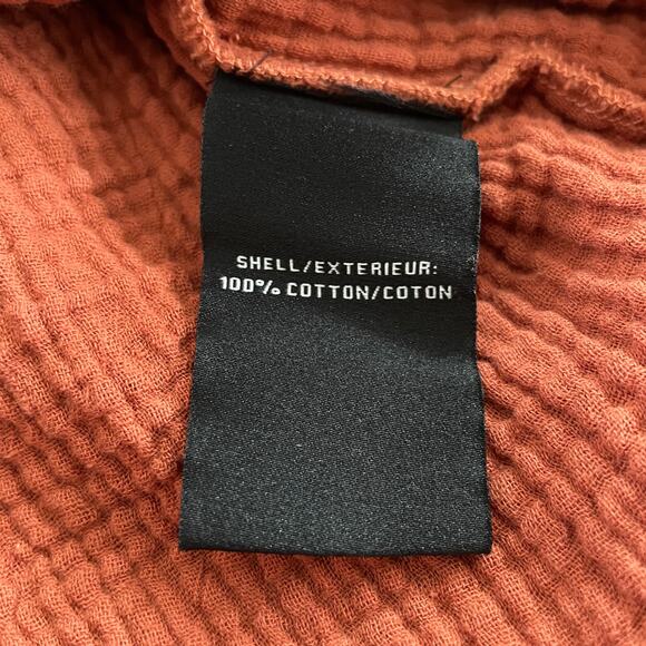 7 For All Mankind Boho Tiered Midi Dress in Orange - Size: Small - Picture 6 of 7